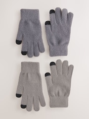 Cream/Charcoal Grey - Сиқырлы қолғаптар 2 жиынтығы - 5суретінің 1 суреті