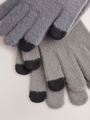 Cream/Charcoal Grey - Сиқырлы қолғаптар 2 жиынтығы - 5суретінің 4 суреті