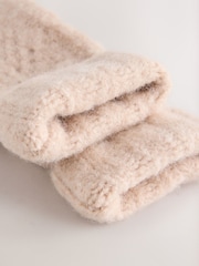 Pink Cable Knitted Gloves - Image 2 of 3