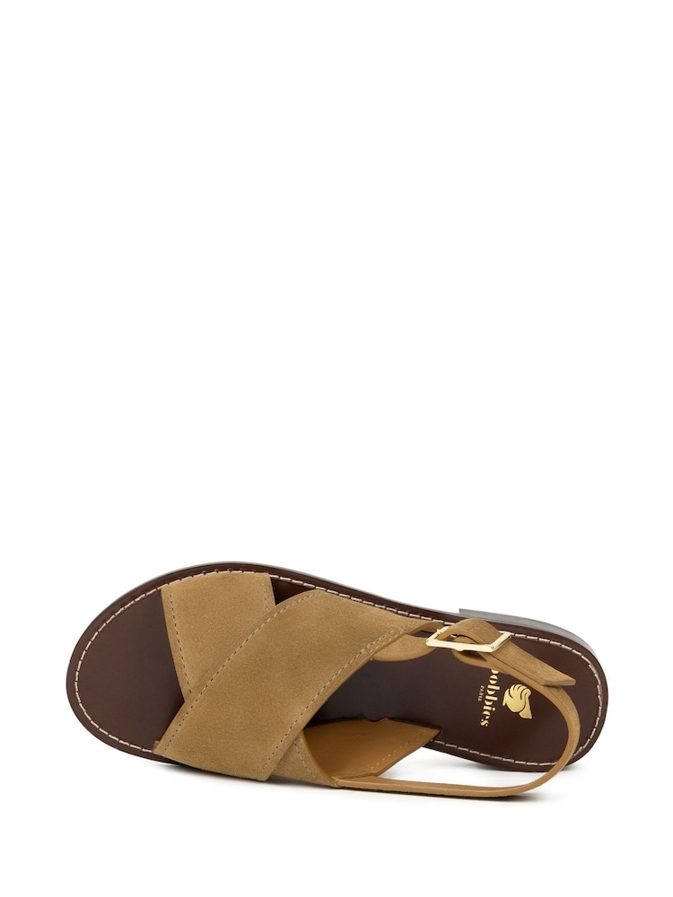 Bobbies Natural Zita Flat Sandals - Image 4 of 4