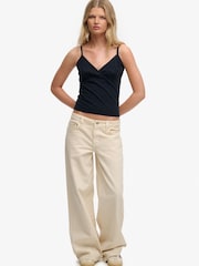 Superdry Blue Athletic Essentials Trim V-Neck Vest Top - Image 4 of 5