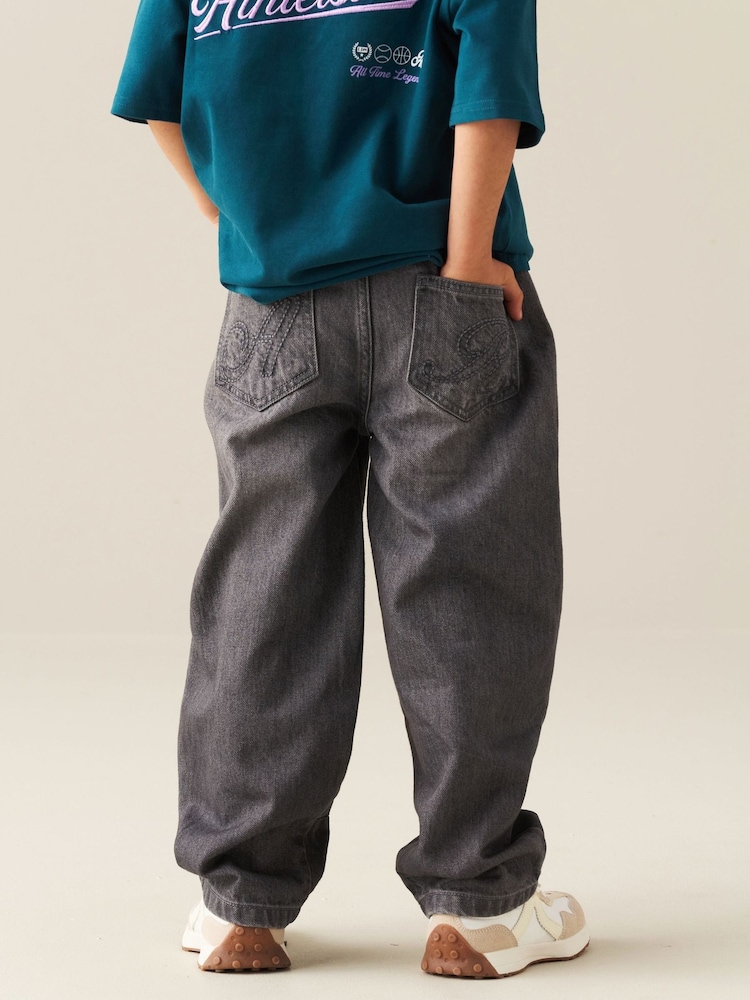 Angel & Rocket Grey Cole Barrel Leg Jeans - Image 2 of 7