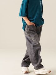 Angel & Rocket Grey Cole Barrel Leg Jeans - Image 3 of 7