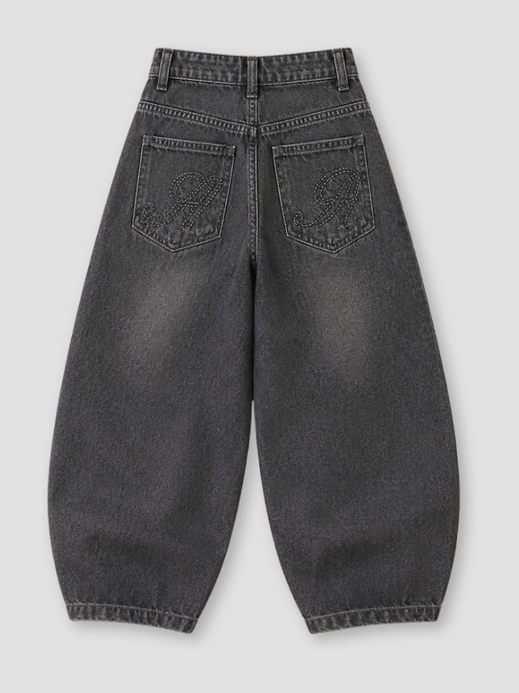 Angel & Rocket Grey Cole Barrel Leg Jeans - Image 7 of 7