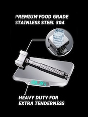 Gourmet Easy Stainless steel Dual-Sided Stainless Steel Meat Tenderizer - Image 4 of 5