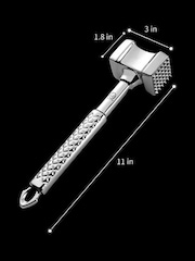 Gourmet Easy Stainless steel Dual-Sided Stainless Steel Meat Tenderizer - Image 5 of 5