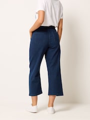 M&Co Blue Stretch Carpenter Cropped Jeans - Image 3 of 5
