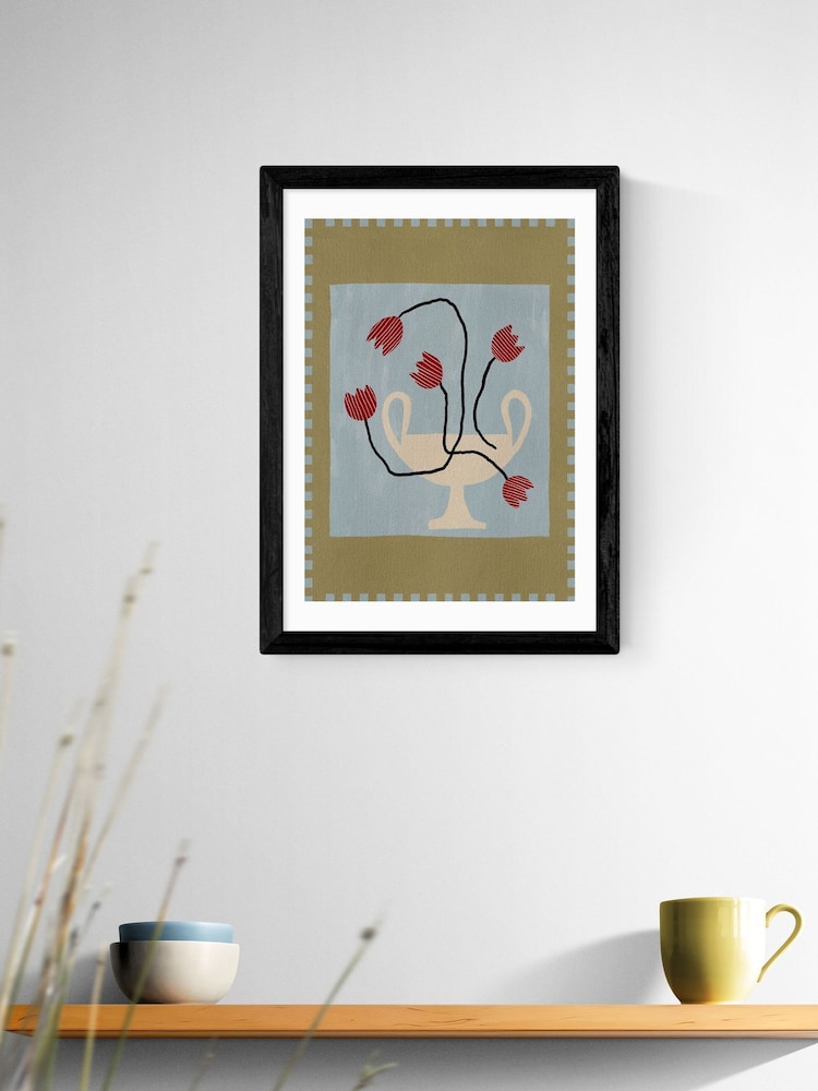 East End Prints Black Out of Vase Blooms VI Wall Art Print by Shatha Dafai - Image 1 of 2 East End Prints Black Out of Vase Blooms VI Wall Art Print by Shatha Dafai - Image 1 of 2