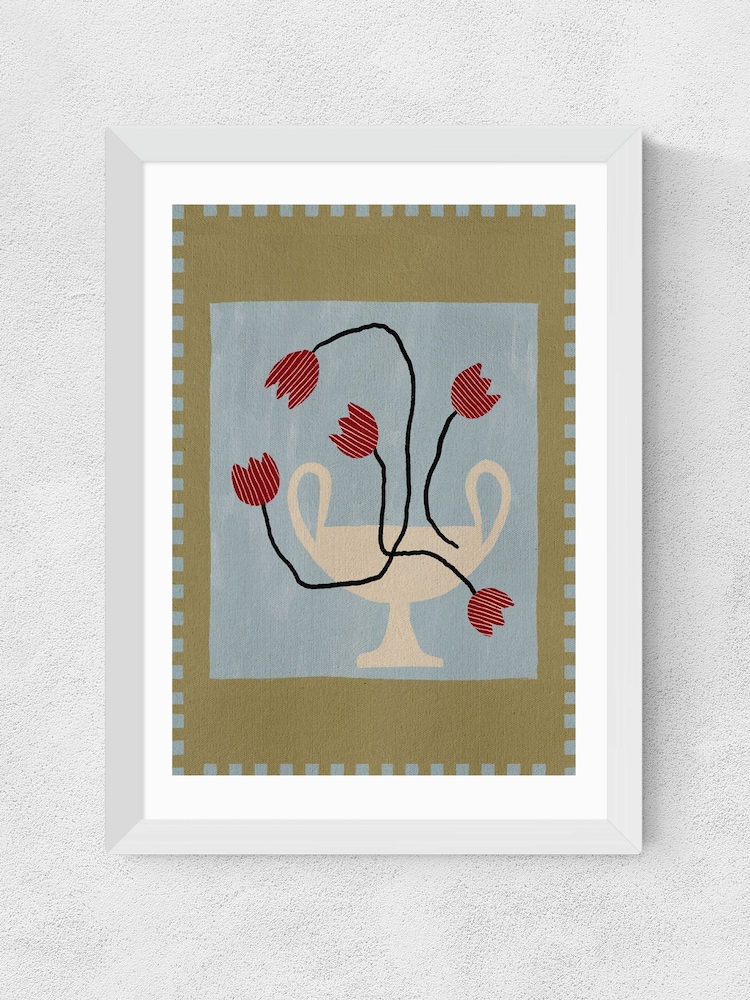 East End Prints White Out of Vase Blooms VI Wall Art Print by Shatha Dafai - Image 2 of 2 East End Prints White Out of Vase Blooms VI Wall Art Print by Shatha Dafai - Image 2 of 2