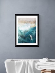 East End Prints Black Azure Walk Wall Art Print by Dan Hobday - Image 1 of 2