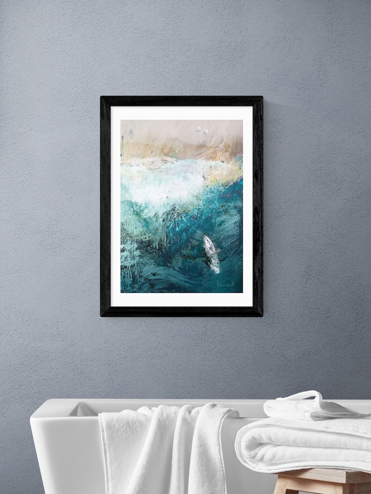 East End Prints Black Azure Walk Wall Art Print by Dan Hobday - Image 1 of 2 East End Prints Black Azure Walk Wall Art Print by Dan Hobday - Image 1 of 2