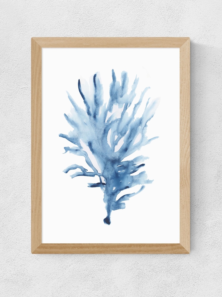 East End Prints Oak Blue Seaweed Wall Art Print by Cartissi - Image 2 of 2