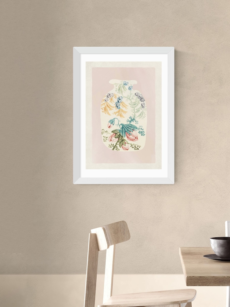 East End Prints White Floral Vase Wall Art Print by Oh Fine! Art - Image 1 of 2 East End Prints White Floral Vase Wall Art Print by Oh Fine! Art - Image 1 of 2