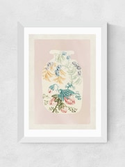 East End Prints White Floral Vase Wall Art Print by Oh Fine! Art - Image 2 of 2