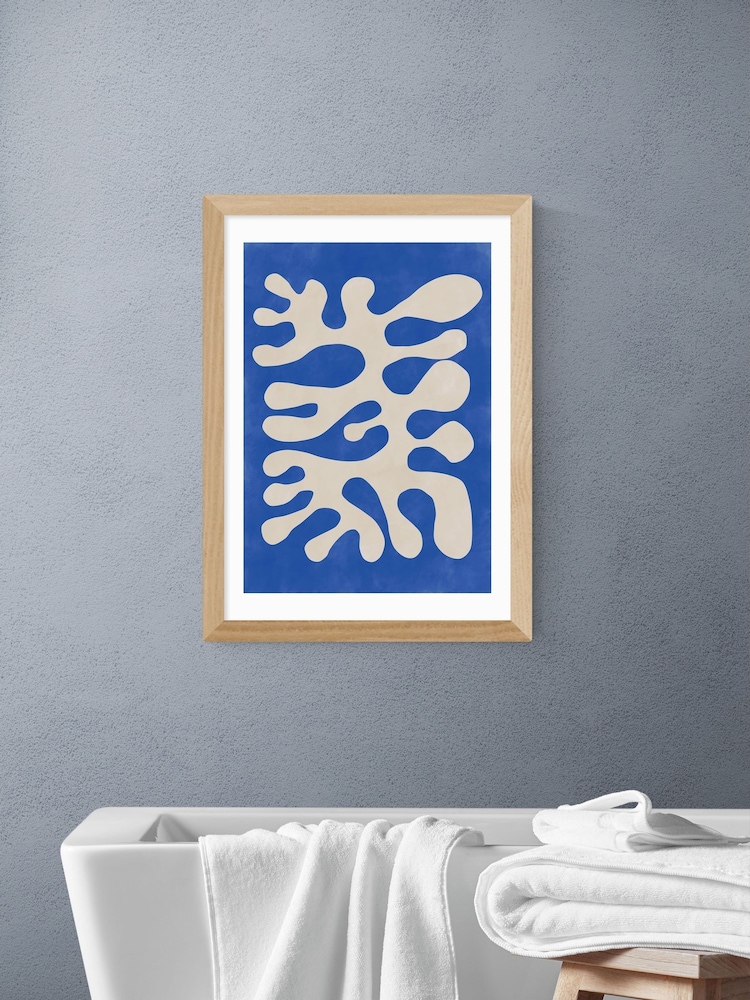 East End Prints Oak Shapes Poster Wall Art Print by The Print Republic - Image 1 of 2 East End Prints Oak Shapes Poster Wall Art Print by The Print Republic - Image 1 of 2