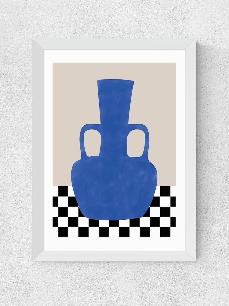 East End Prints White Blue Still Life Poster II Wall Art Print by The Print Republic - Image 2 of 2 East End Prints White Blue Still Life Poster II Wall Art Print by The Print Republic - Image 2 of 2
