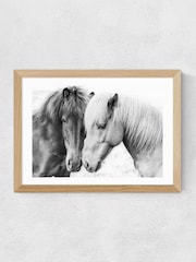 East End Prints Oak Horse Love Wall Art Print by Sisi and Seb - Image 1 of 2