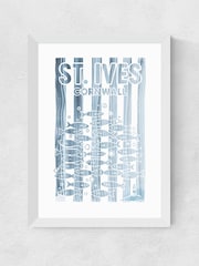 East End Prints White St Ives Wall Art Print by Cartissi - Image 2 of 2
