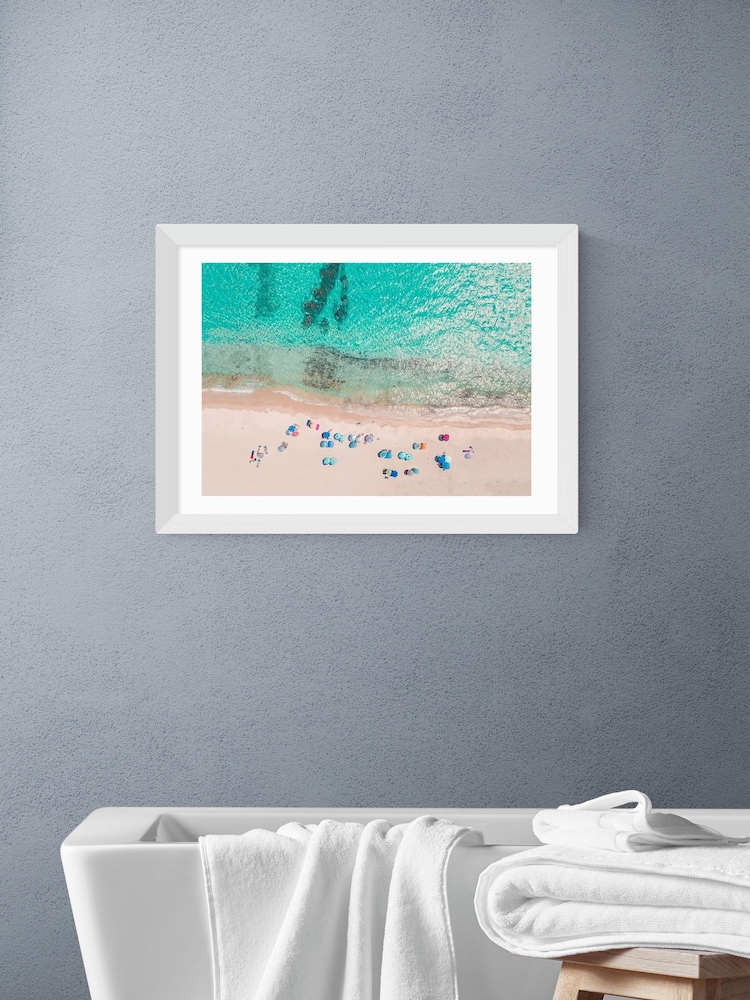 East End Prints White Summertime Wall Art Print by Sisi and Seb - Image 1 of 2 East End Prints White Summertime Wall Art Print by Sisi and Seb - Image 1 of 2