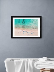 East End Prints Black Summertime Wall Art Print by Sisi and Seb - Image 1 of 2