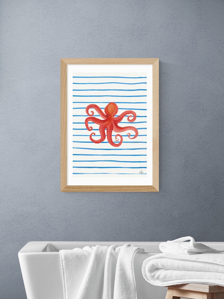 East End Prints Oak Deep Sea Wall Art Print by Merel Takken - Image 1 of 2 East End Prints Oak Deep Sea Wall Art Print by Merel Takken - Image 1 of 2