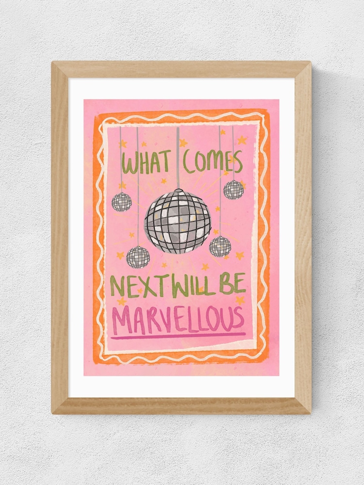 East End Prints Oak What Comes Next Will Be Marvellous Wall Art Print by Illustrated By Weezy - Image 2 of 2