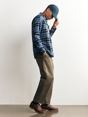 Asul - Suriin ang Long Sleeve Shirt - Larawan 1 ng 9