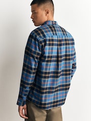 Asul - Suriin ang Long Sleeve Shirt - Larawan 3 ng 9