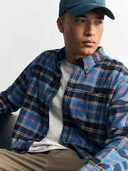 Asul - Suriin ang Long Sleeve Shirt - Larawan 5 ng 9