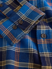 Asul - Suriin ang Long Sleeve Shirt - Larawan 8 ng 9