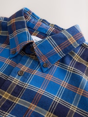 Asul - Suriin ang Long Sleeve Shirt - Larawan 9 ng 9