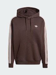 adidas Originals Brown Classics 3-Stripes Hoodie - Image 5 of 5