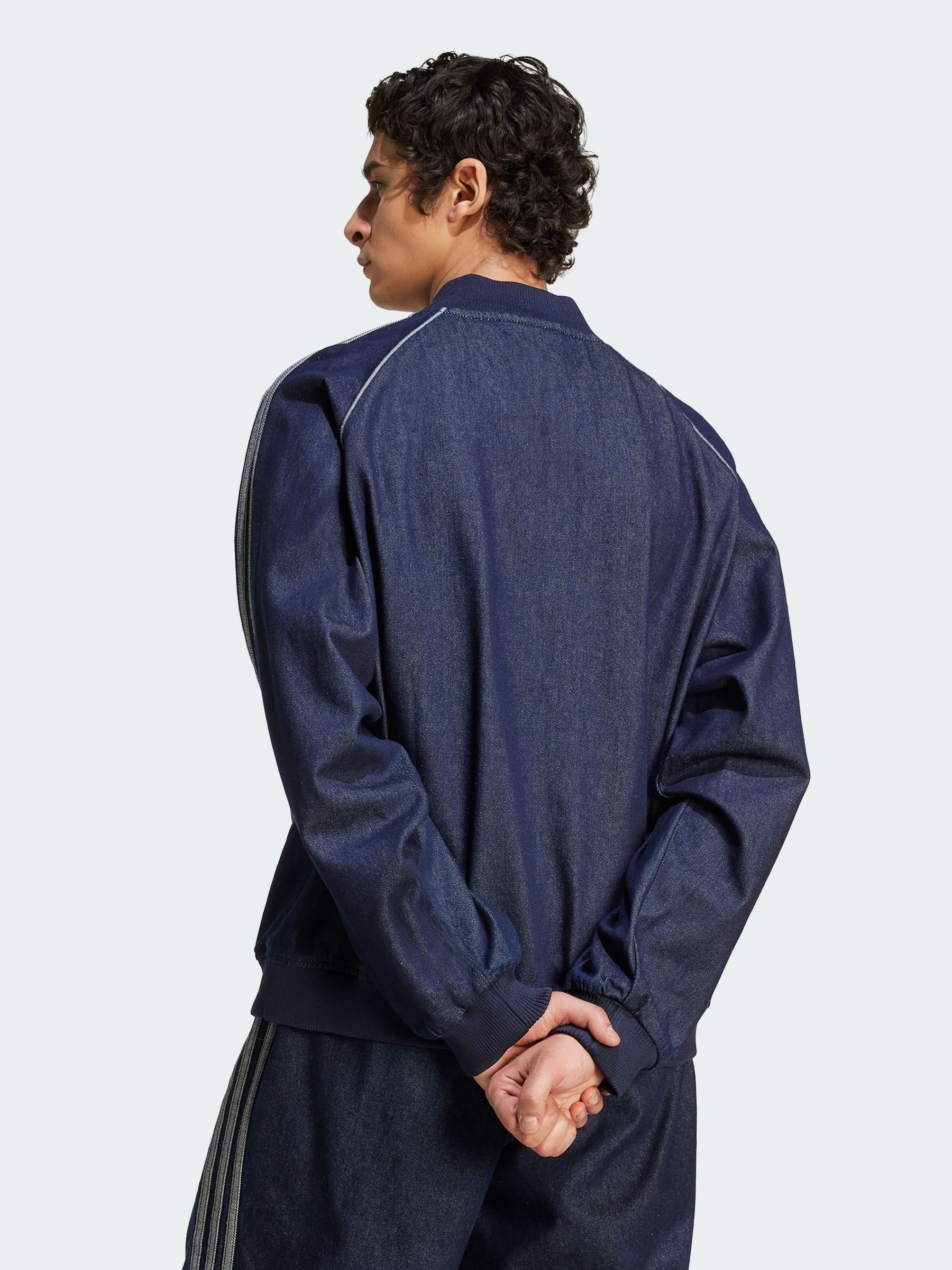 Buy adidas Originals Blue Adicolour Loose SST Denim Stone