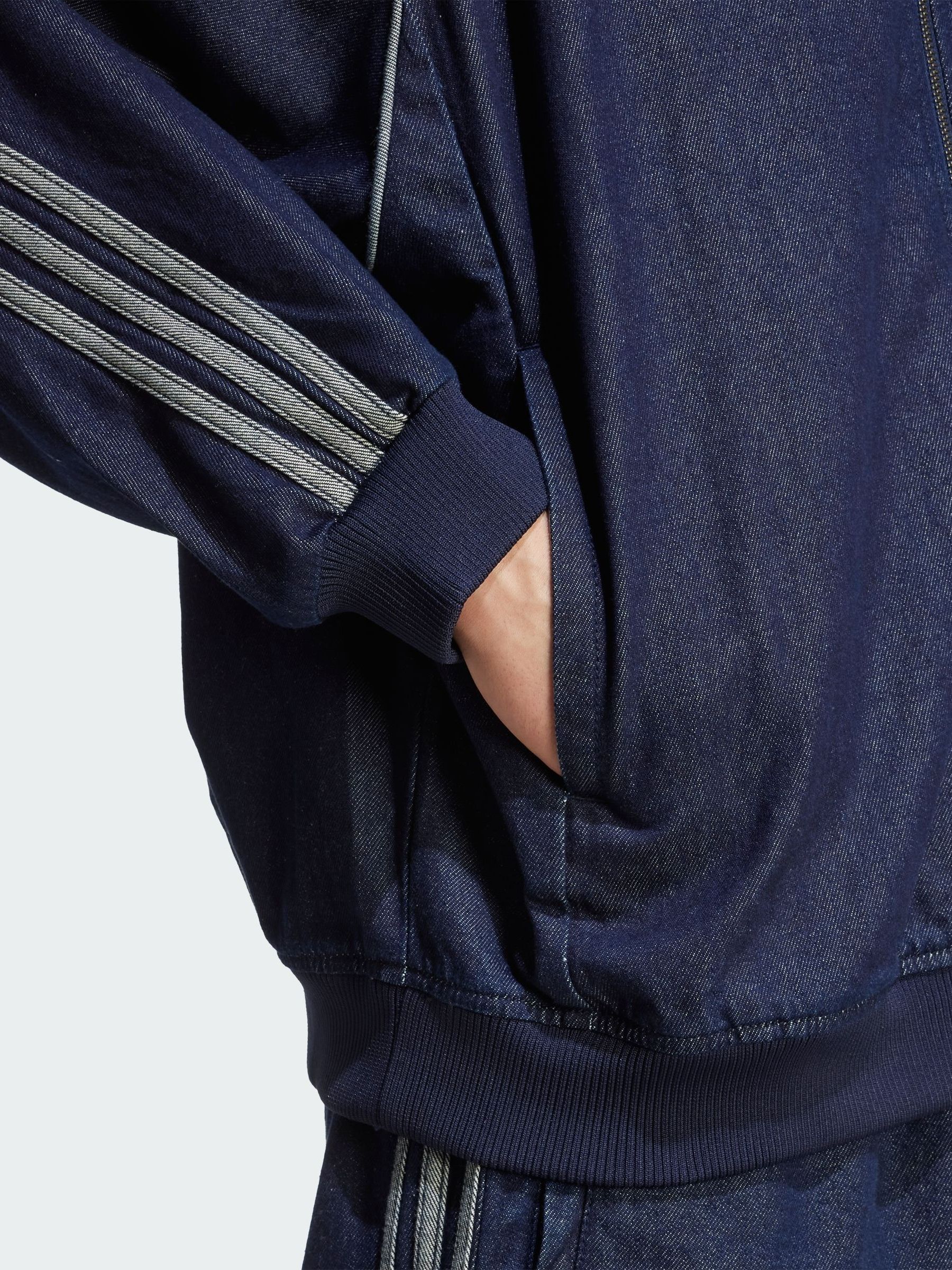Buy adidas Originals Blue Adicolour Loose SST Denim Stone