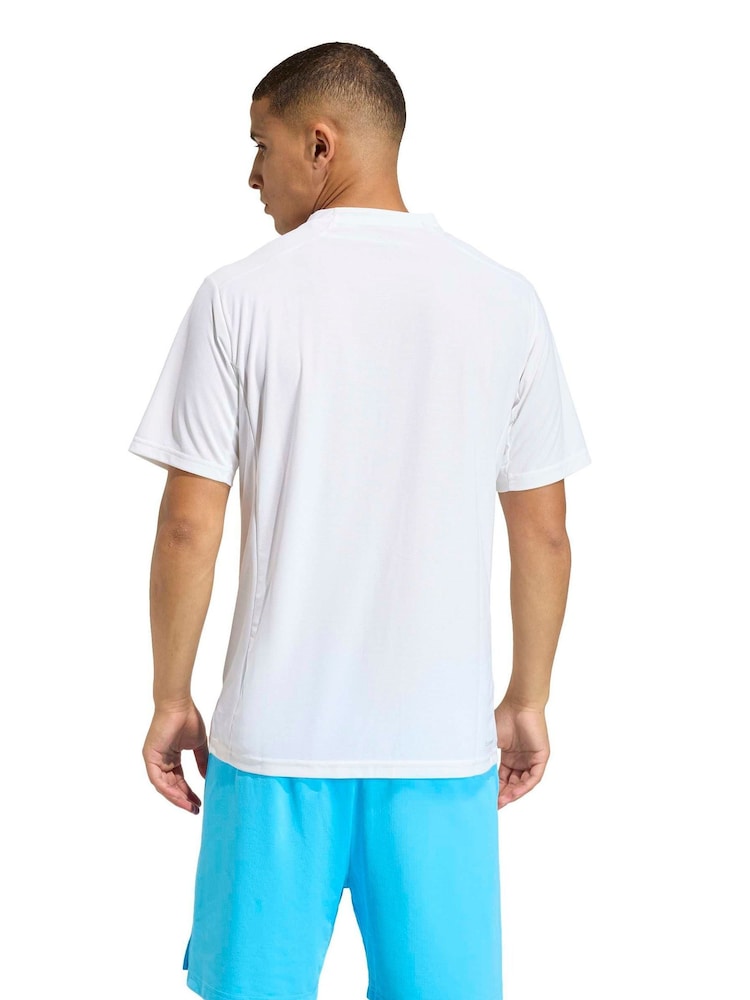adidas White Climacool 3D T-Shirt - Image 2 of 7