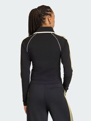 adidas Originals Black Slim Fitted Firebird Jacket - Image 2 of 6