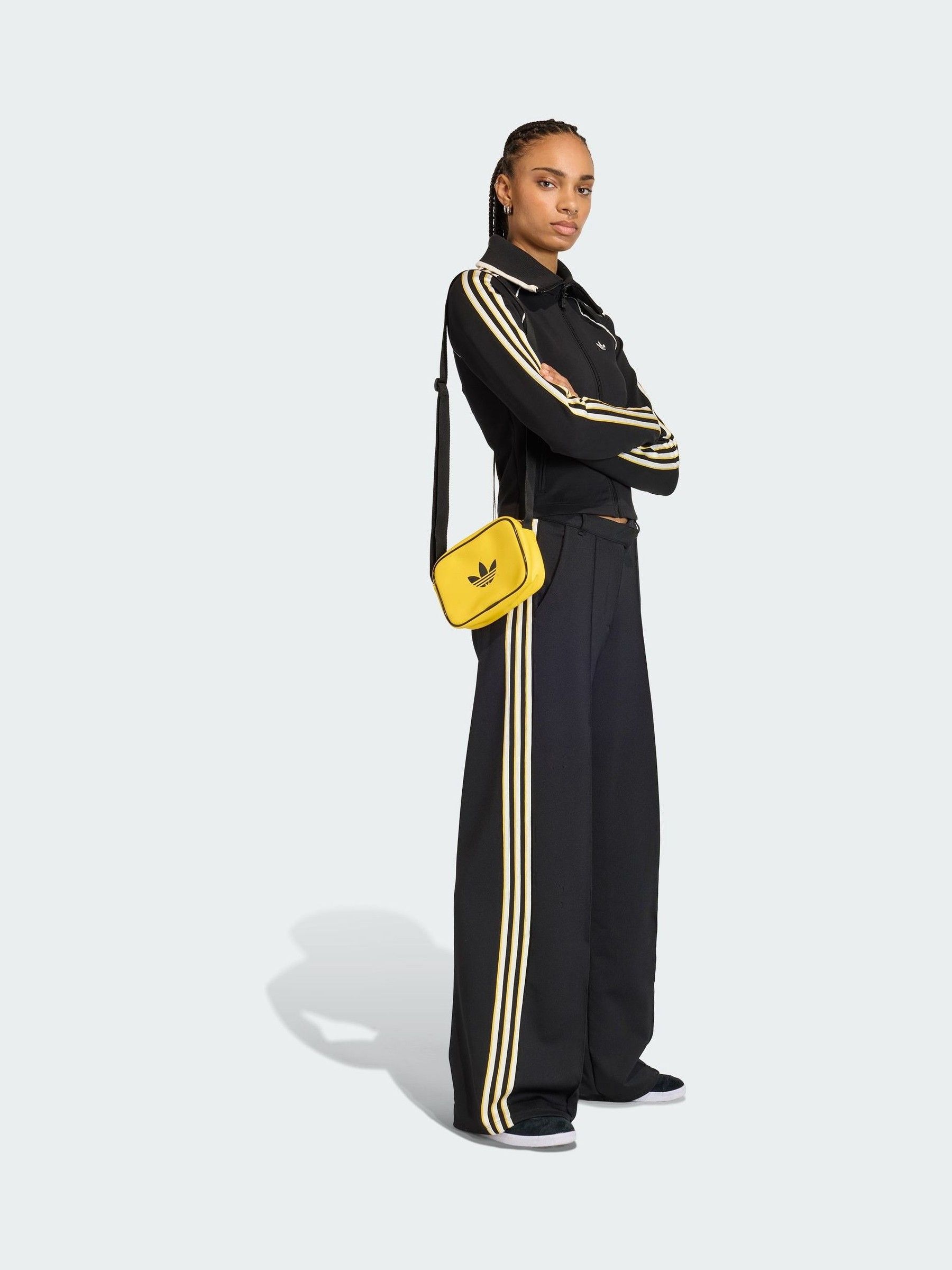 Buy adidas Originals Black Slim Fitted Firebird Jacket from Next USA
