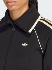 adidas Originals Black Slim Fitted Firebird Jacket - Image 4 of 6