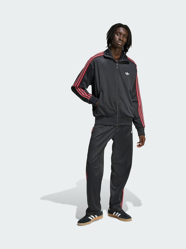 adidas Originals Black Firebird Loose Pinstripes Track Top - Image 1 of 6