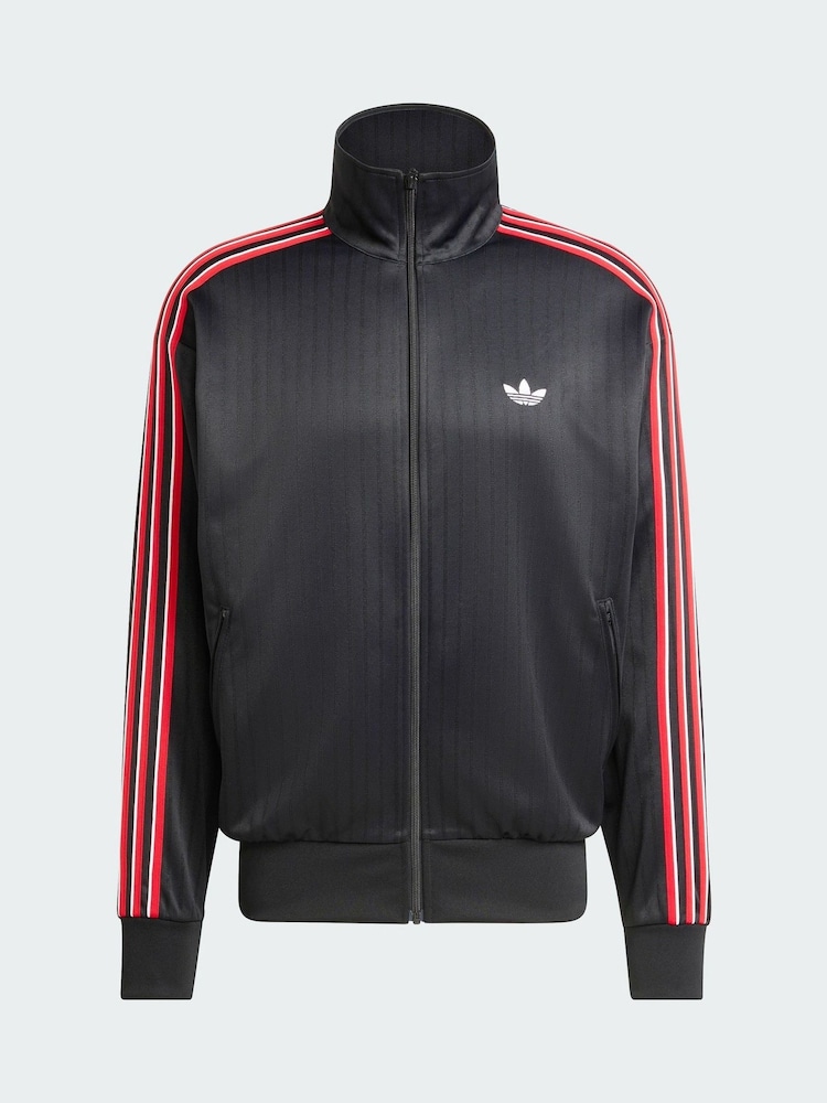 adidas Originals Black Firebird Loose Pinstripes Track Top - Image 6 of 6