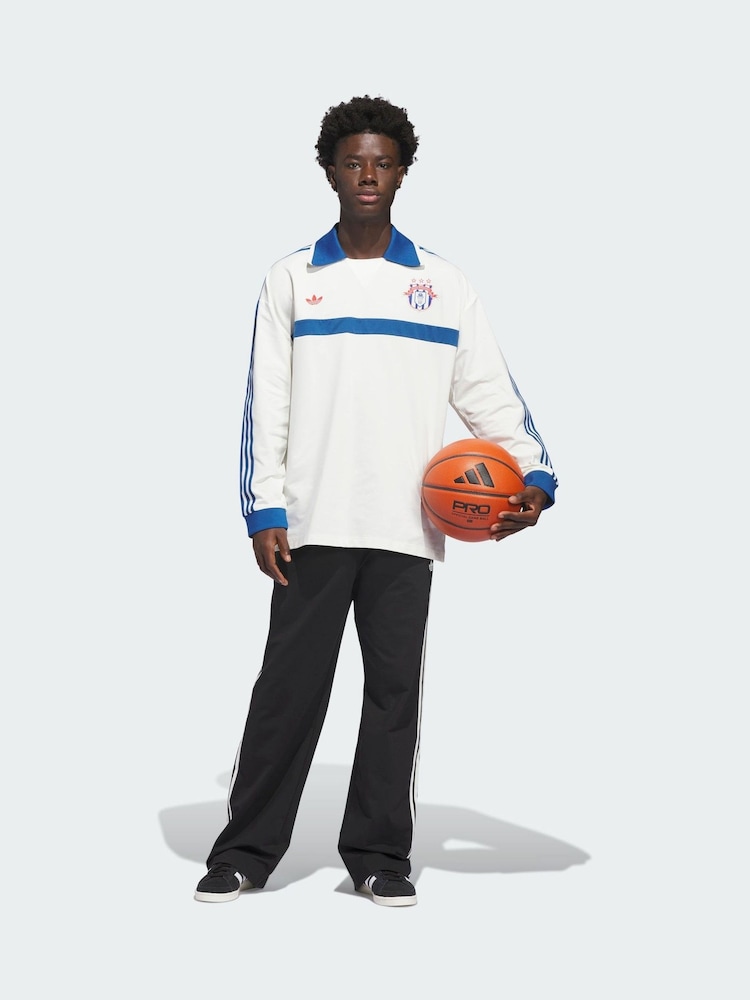 adidas Originals Black Basketball Snap Joggers - Image 1 of 5