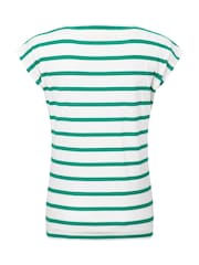Weird Fish Green Bowe Striped Jersey T-Shirt - Image 7 of 7