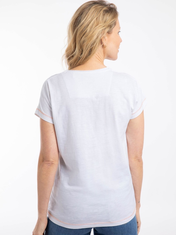 أبيض - Weird Fish Fetch Front Print Graphic T-Shirt - صورة 2 من 6