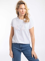 أبيض - Weird Fish Fetch Front Print Graphic T-Shirt - صورة 4 من 6