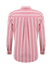 Weird Fish Pink Roscoe Striped Boyfriend Shirt - Image 8 of 8