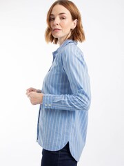 Weird Fish Roscoe Striped Boyfriend Shirt - Image 6 of 8