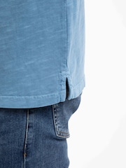 Weird Fish Blue Indy Slub Polo Shirt - Image 5 of 7