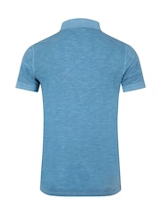 Weird Fish Blue Indy Slub Polo Shirt - Image 7 of 7