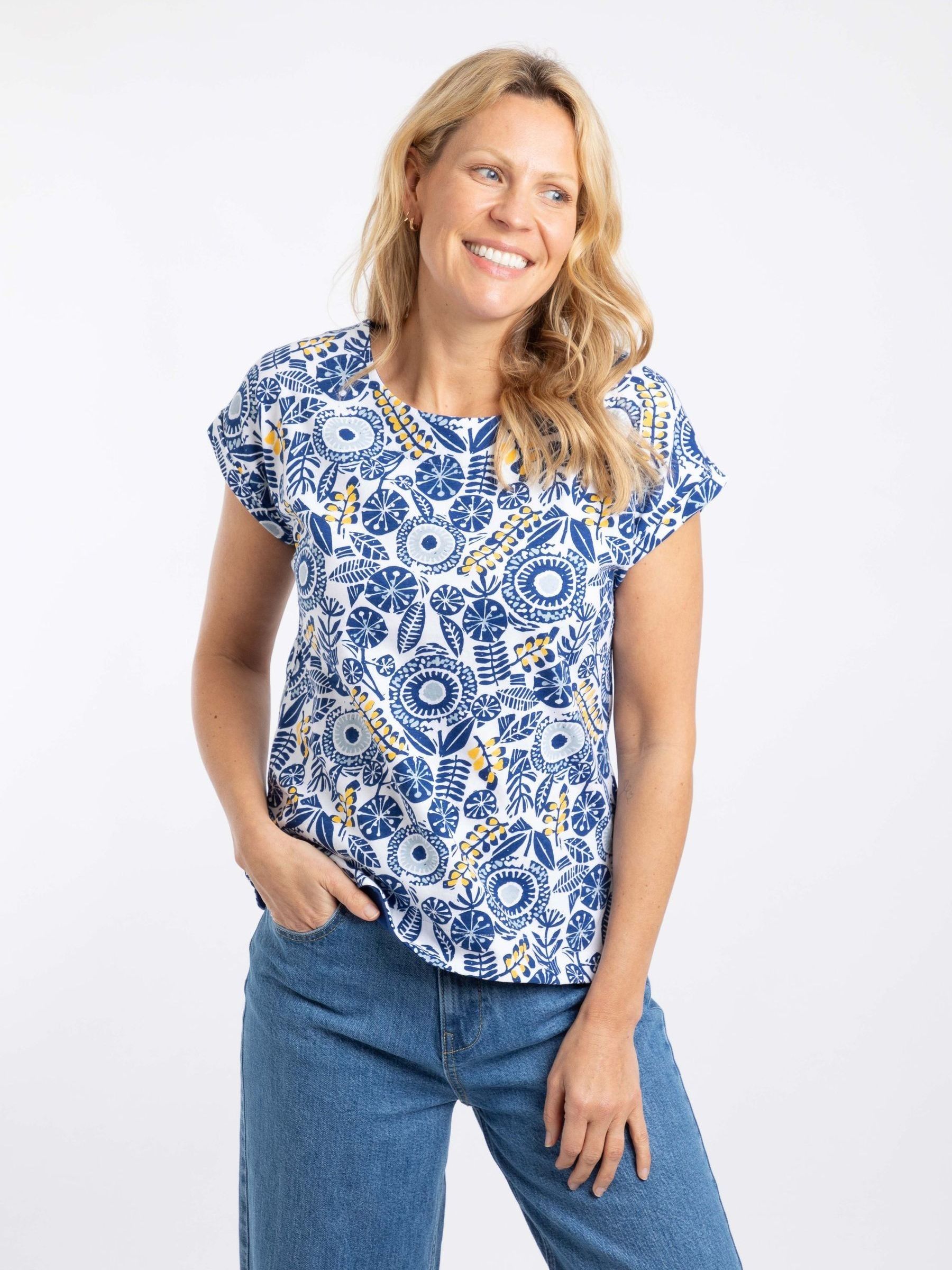 Buy Weird Fish Blue Paw Printed Jersey T-Shirt from Next USA
