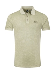 Weird Fish Green Indy Slub Polo Shirt - Image 6 of 7